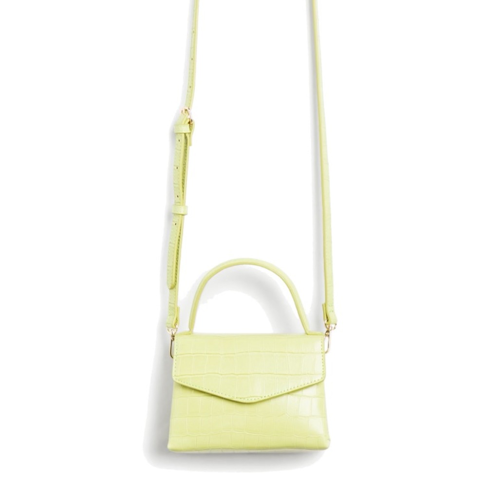 Alligator skin crossbody bag